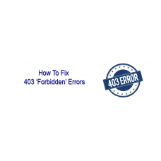 How To Fix 403 Forbidden Error