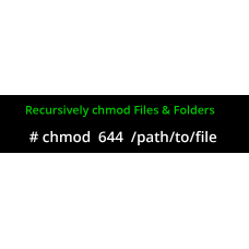 Bash - How To Recursively CHMOD Files And Folders 