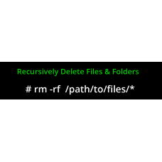 Bash - Recursively Removing Files and Folders